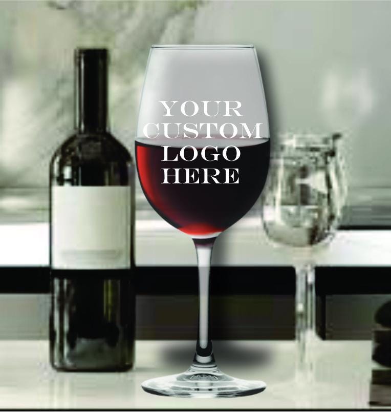 Bulk Your Logo Shot Glass - Engraved Company Logo - Business Logo Shot Glasses - Personalized Corporate Logo Gift - Branded Etched Glasses