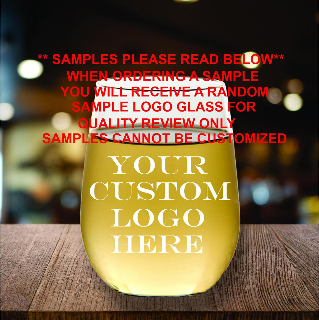 Personalized Stemless Champagne Flutes – Bulk Wedding Favors, Etched Glass