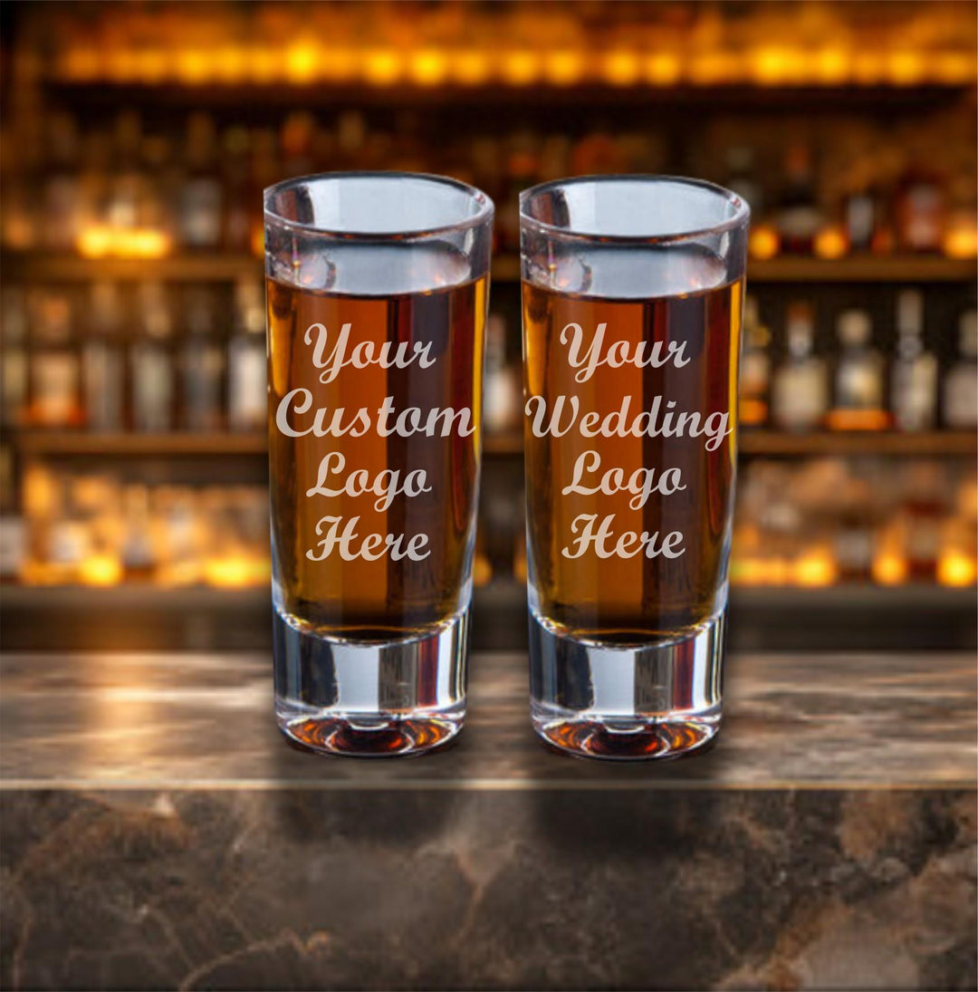 Bulk Logo Bar and Restaurant Whiskey Glasses, Custom Bar Engraved Glass, Company Catering Hall Glasses, Business Branding, Bulk Orders