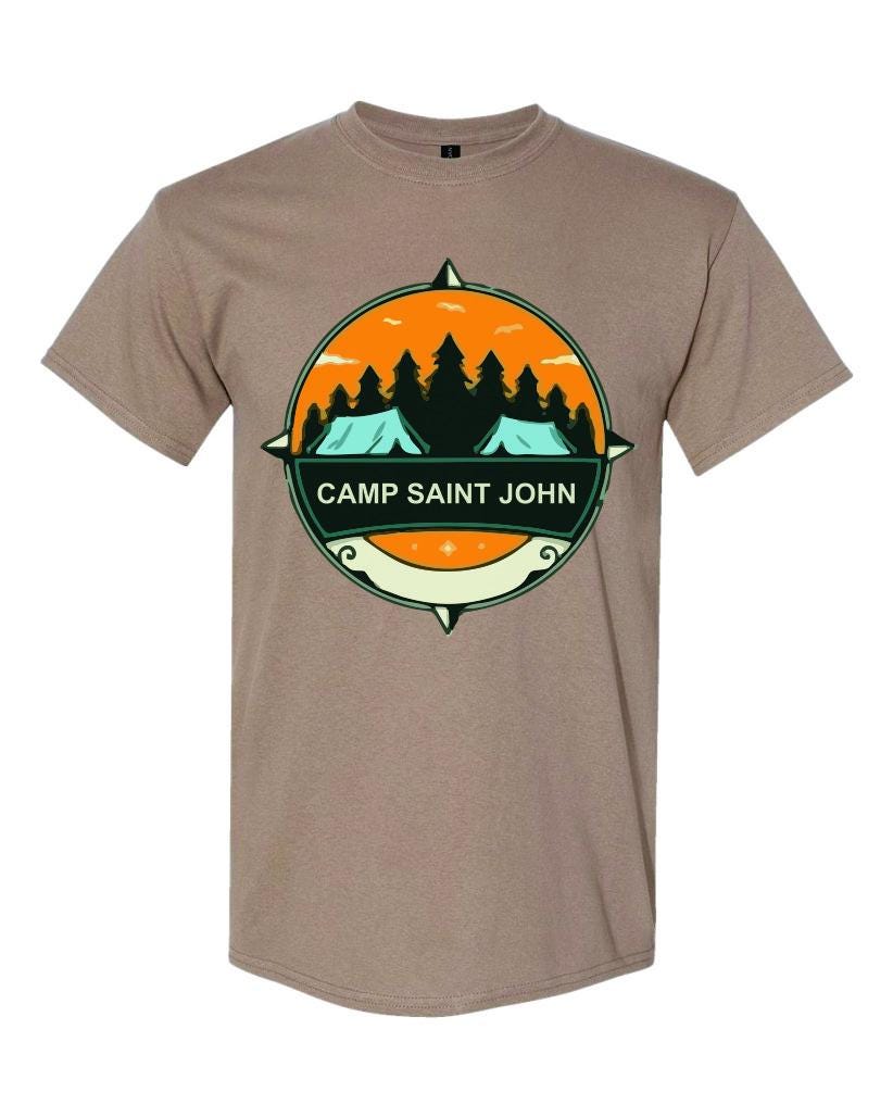 Custom Camp T-Shirts Apparel, Screen Printed Logo Shirts for Summer Camps, Sports Camps &amp; Church Camps, Camp Uniforms in Many Colors