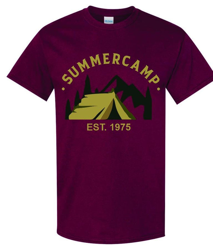 Custom Camp T-Shirts Apparel, Screen Printed Logo Shirts for Summer Camps, Sports Camps &amp; Church Camps, Camp Uniforms in Many Colors