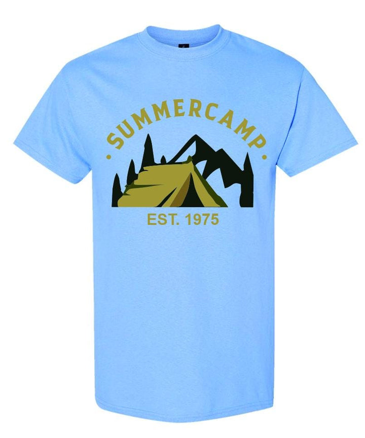 Custom Camp T-Shirts Apparel, Screen Printed Logo Shirts for Summer Camps, Sports Camps &amp; Church Camps, Camp Uniforms in Many Colors