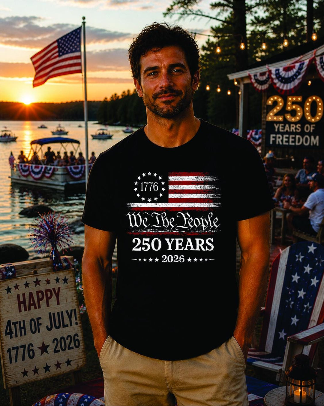 America 250 Eagle Freedom Shirt, Patriotic USA 250th Anniversary Tee, 1776-2026 US 4th of July T-Shirt, Freedom Celebration