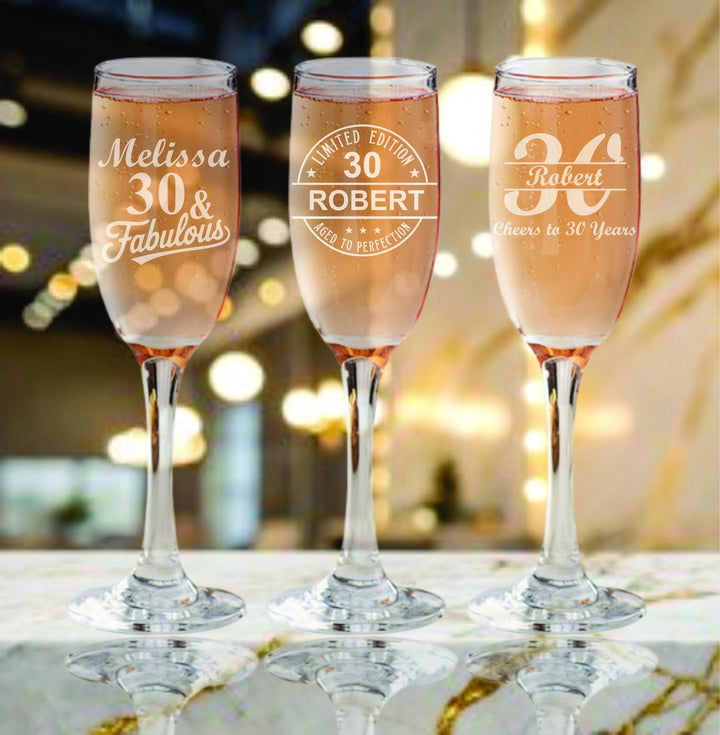 Aged to Perfection Whiskey Glass Favors – 30th Birthday Party Favor – Personalized Bourbon Glasses – Custom Engraved Scotch Glasses