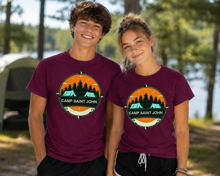 Custom Camp T-Shirts Apparel, Screen Printed Logo Shirts for Summer Camps, Sports Camps &amp; Church Camps, Camp Uniforms in Many Colors