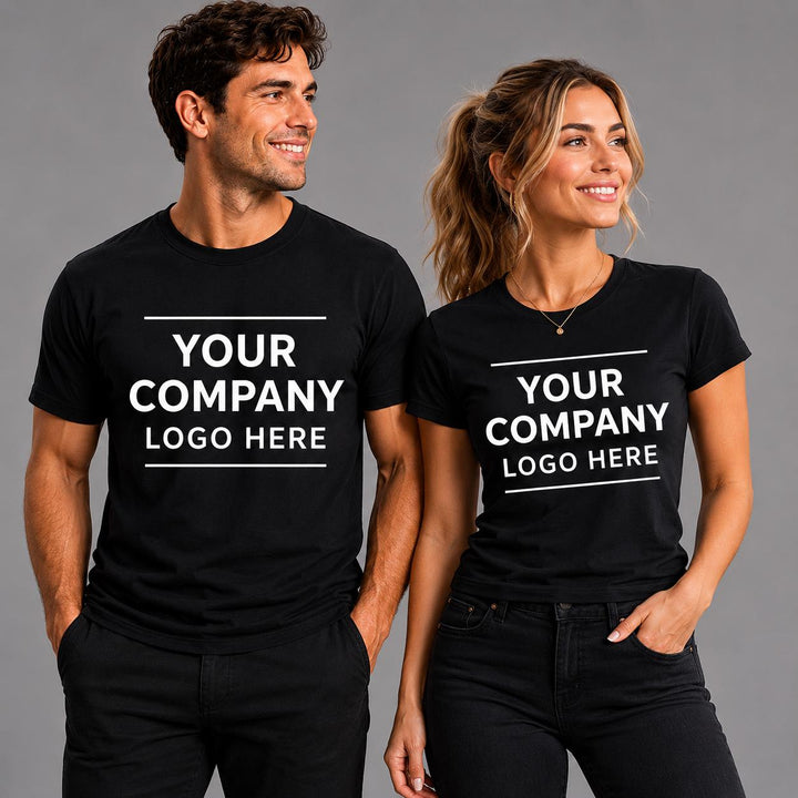 Logo Restaurant Waiter and Waitress Shirts, Diner Staff T-Shirts, Food Industry Uniform Apparel, Custom Business Logo Work Shirts