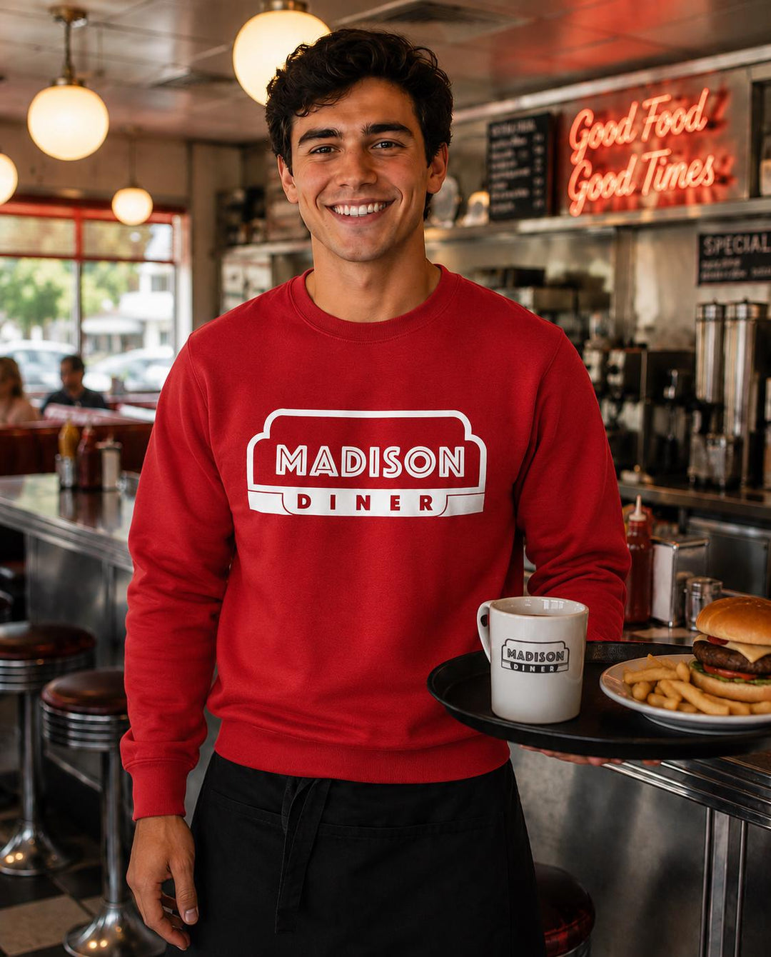 Custom Logo Restaurant Staff Shirts, Catering Company T-Shirts, Food Industry Uniform Apparel, Custom Business Logo Work Shirts