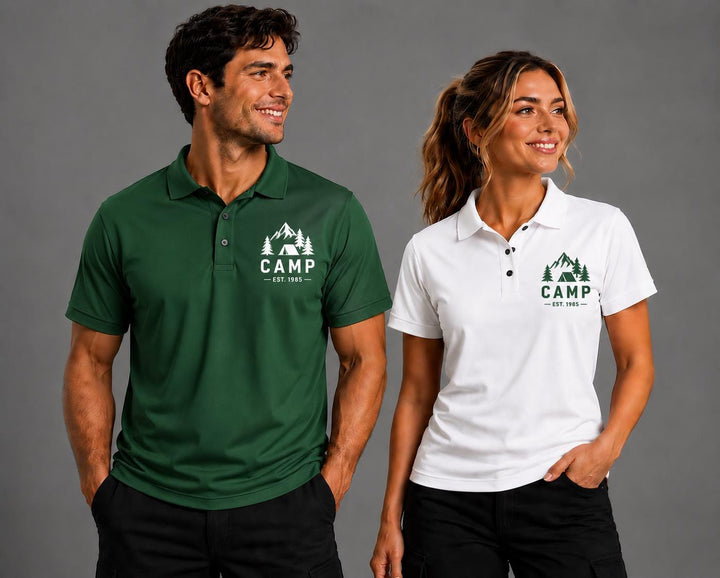 Plumbing Contractor Polo Shirts, Company Logo Plumber Polos, Contractor Work Uniform Shirts, Custom Business Apparel