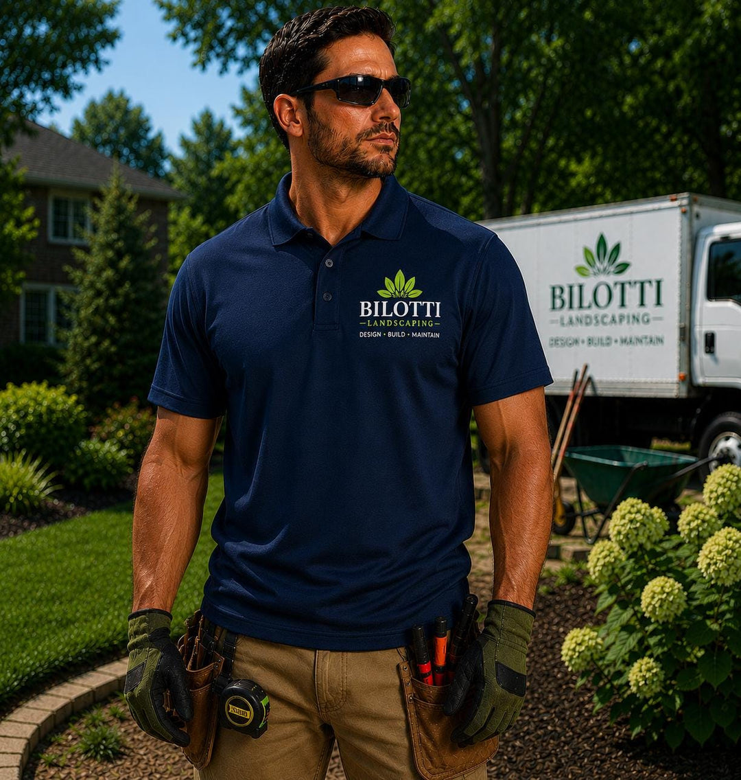 Custom Restaurant Logo Polo Shirts, Diner Waitress or Waiter Uniform Polos, Coffee Shop Staff, Catering &amp; Hospitality Apparel, Bartender