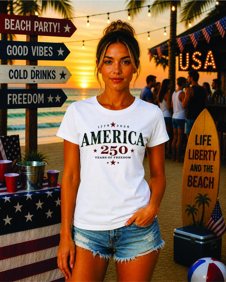 We The People 250 Years Anniversary T-Shirt, Patriotic Freedom Tee