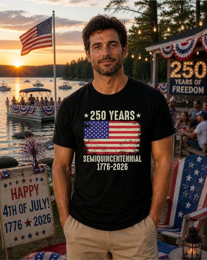 We the People America 250th Anniversary T-Shirt, 250 Years of Freedom Tee, Patriotic 4th July Shirt, USA Birthday T-Shirts