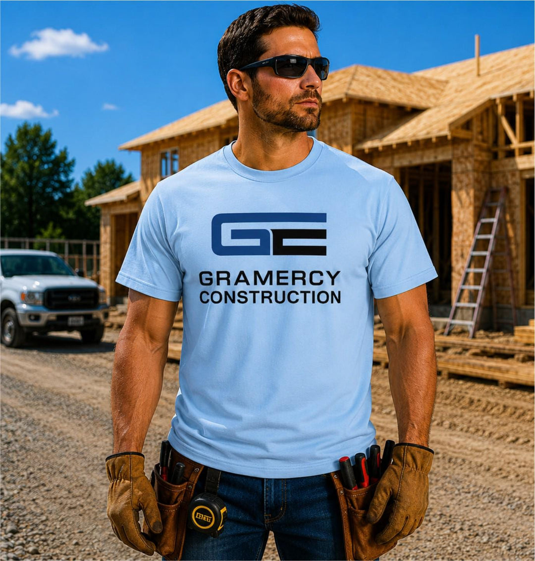 Custom Electrician Company Logo Safety Shirts, Safety Green & Orange Electrician Work Shirts, Custom Electrical Contractor T-Shirts