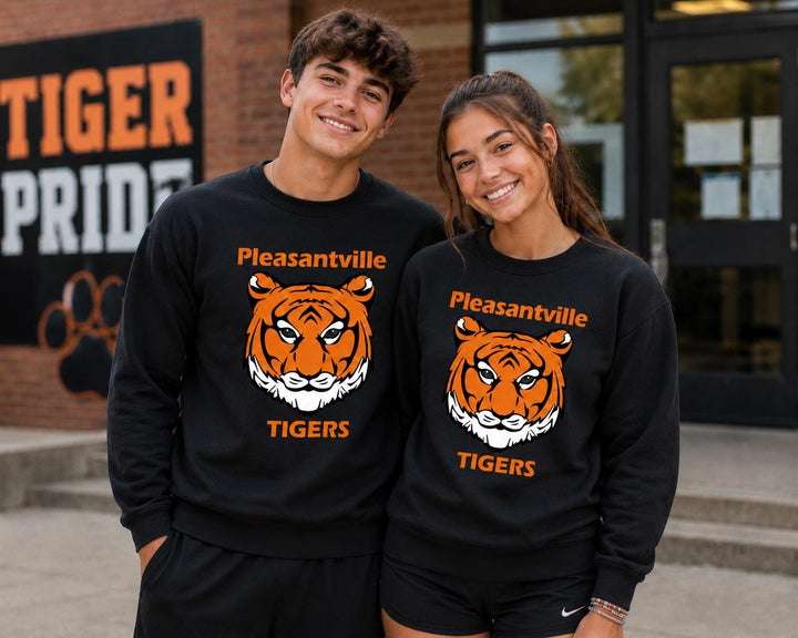 Custom School Spirit T-Shirt, Screen Printed Mascot Logo Apparel