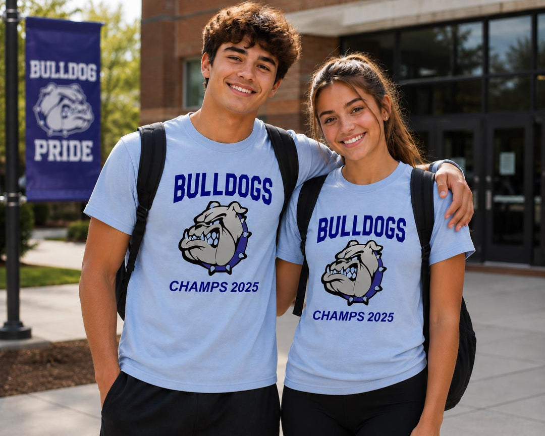 Custom School Sports Apparel Spirit Wear, Personalized Team Shirts, School Logo T-Shirts, Mascot Apparel, Booster Club & PTA Fundraiser