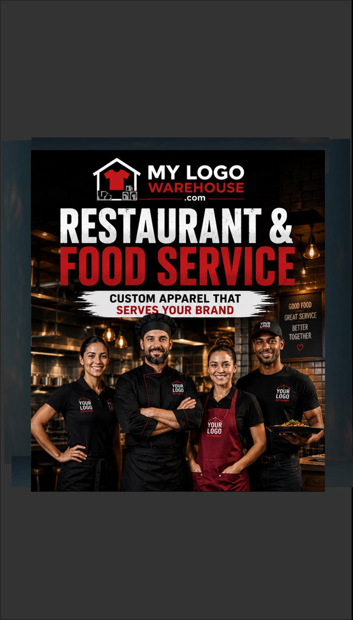 Custom Restaurant Staff Hoodies &amp; Sweatshirts, Waiter and Waitress Uniform Apparel, Diner, Catering or Coffee Shop Logo Workwear